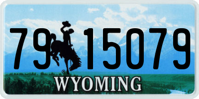 WY license plate 7915079
