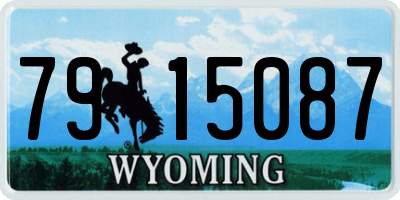 WY license plate 7915087