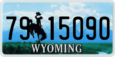 WY license plate 7915090