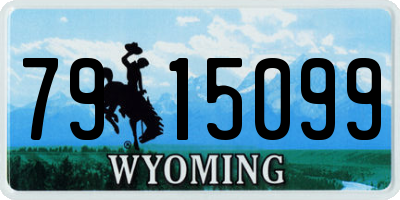 WY license plate 7915099