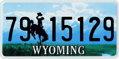 WY license plate 7915129