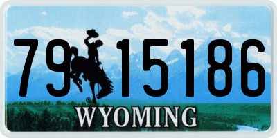 WY license plate 7915186
