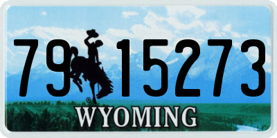 WY license plate 7915273