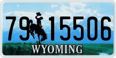 WY license plate 7915506