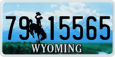 WY license plate 7915565