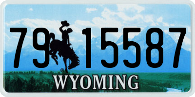 WY license plate 7915587