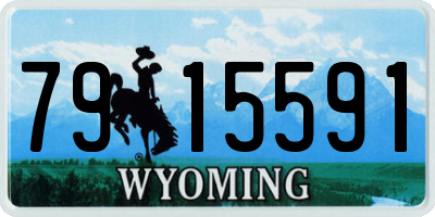 WY license plate 7915591