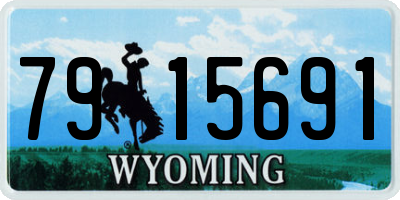 WY license plate 7915691