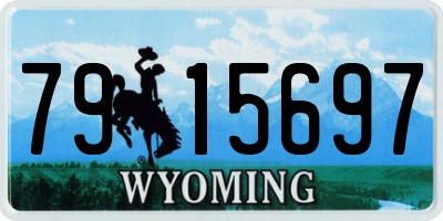 WY license plate 7915697