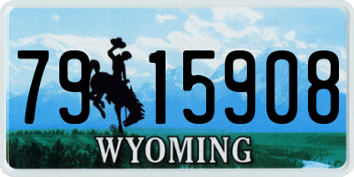 WY license plate 7915908