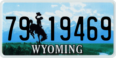 WY license plate 7919469