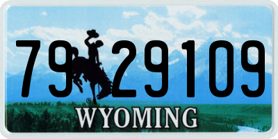 WY license plate 7929109
