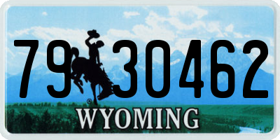 WY license plate 7930462