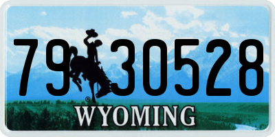 WY license plate 7930528