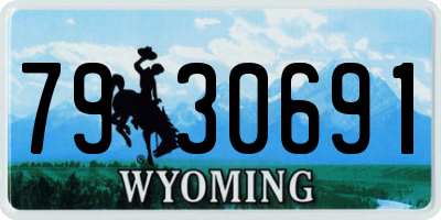 WY license plate 7930691