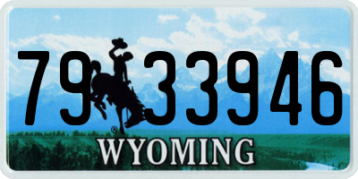 WY license plate 7933946