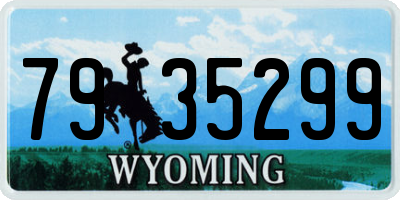 WY license plate 7935299