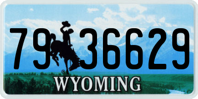 WY license plate 7936629