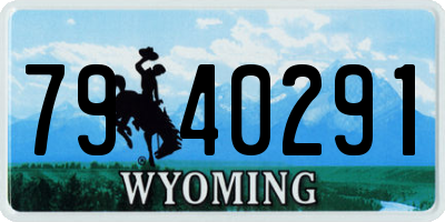 WY license plate 7940291