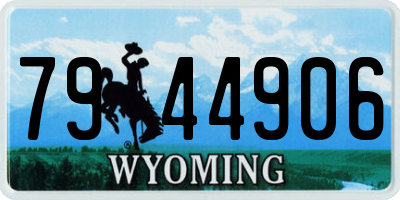 WY license plate 7944906