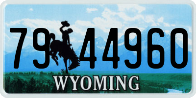 WY license plate 7944960