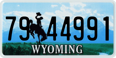 WY license plate 7944991