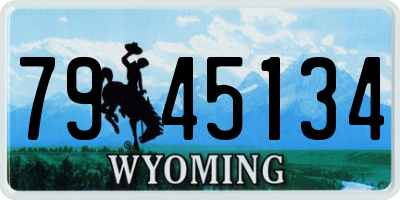 WY license plate 7945134