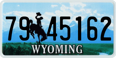 WY license plate 7945162
