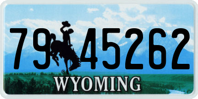 WY license plate 7945262