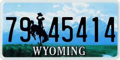 WY license plate 7945414
