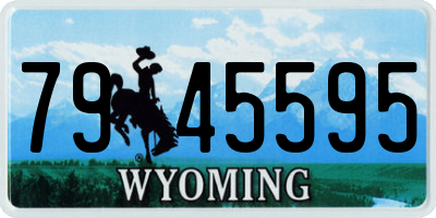 WY license plate 7945595