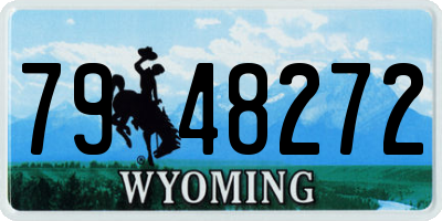 WY license plate 7948272