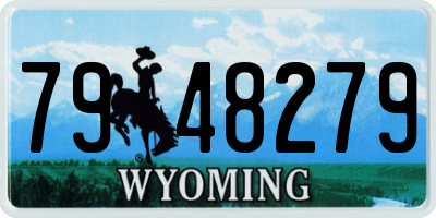 WY license plate 7948279