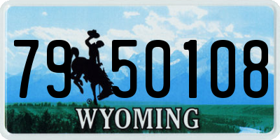 WY license plate 7950108