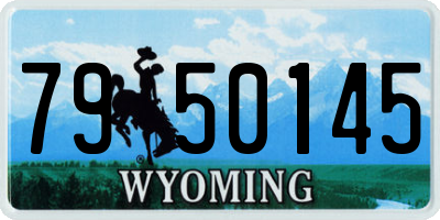 WY license plate 7950145