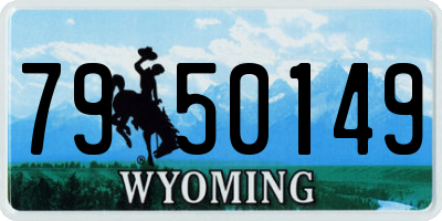 WY license plate 7950149