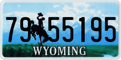 WY license plate 7955195
