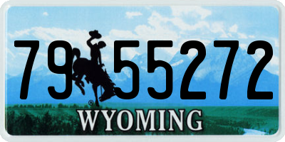 WY license plate 7955272