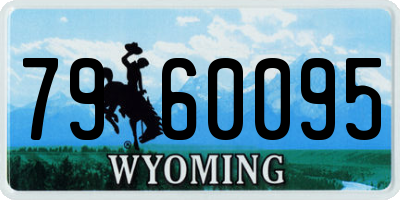 WY license plate 7960095