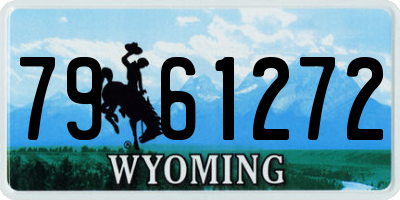 WY license plate 7961272