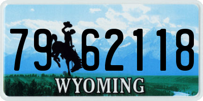 WY license plate 7962118