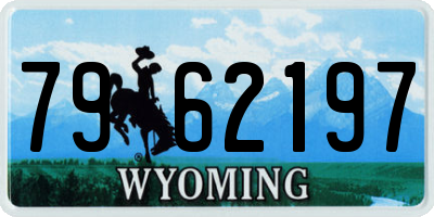 WY license plate 7962197