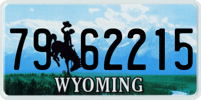 WY license plate 7962215