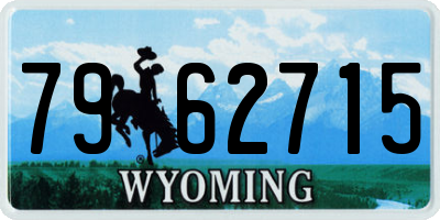 WY license plate 7962715