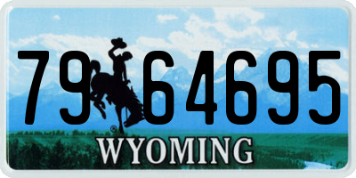 WY license plate 7964695