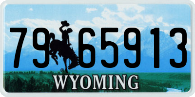 WY license plate 7965913