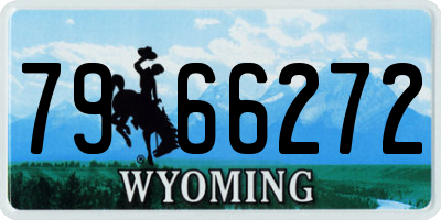 WY license plate 7966272