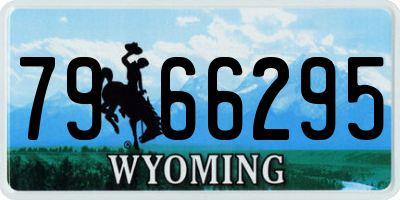 WY license plate 7966295