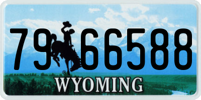 WY license plate 7966588