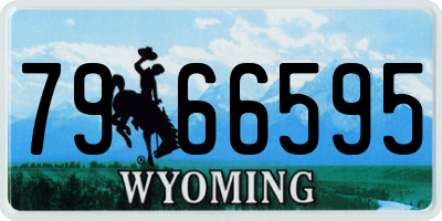WY license plate 7966595